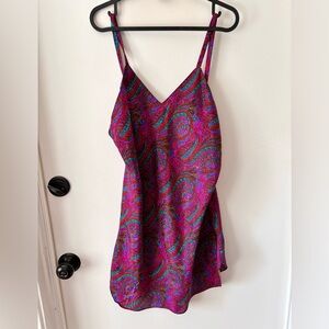 Paisley mini dress, nightie, or long tank